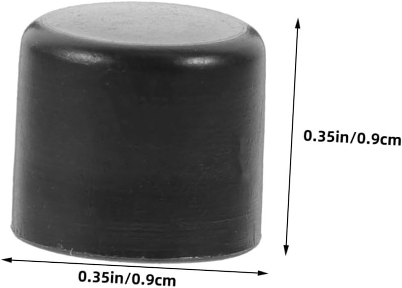 HANABASS 12pcs Black Foosball Table Cover Safety End Caps Easy Install Machine Plugs - Image 2